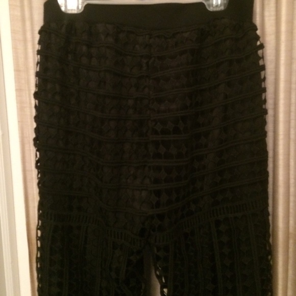 👠2 for 20Black crochet design stretchy pants - Picture 5 of 8